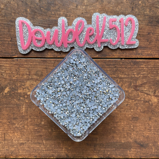 Ss12/3mm Silver Rhinestones