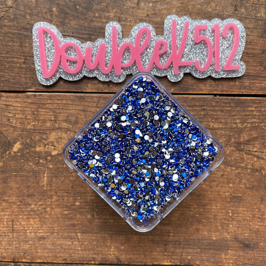 Ss12/3mm Navy Blue Rhinestones