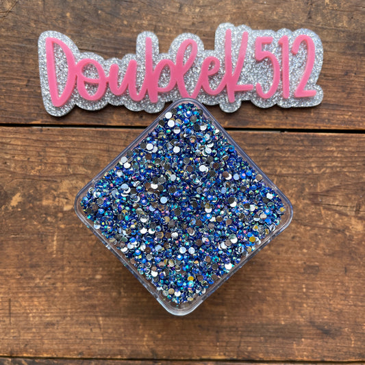 Ss12/3mm Blue Mermaid Rhinestones