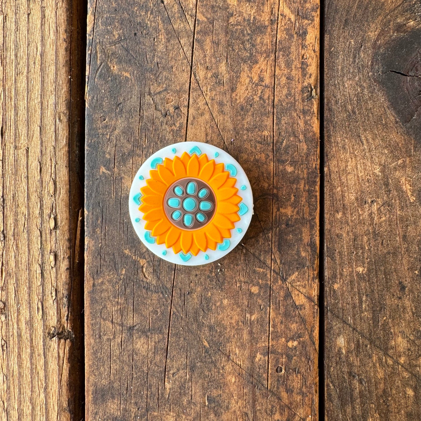 Turquoise Sunflower Focal