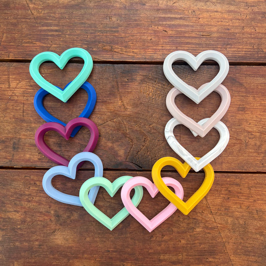 Silicone Heart for Car Charms & Keychains