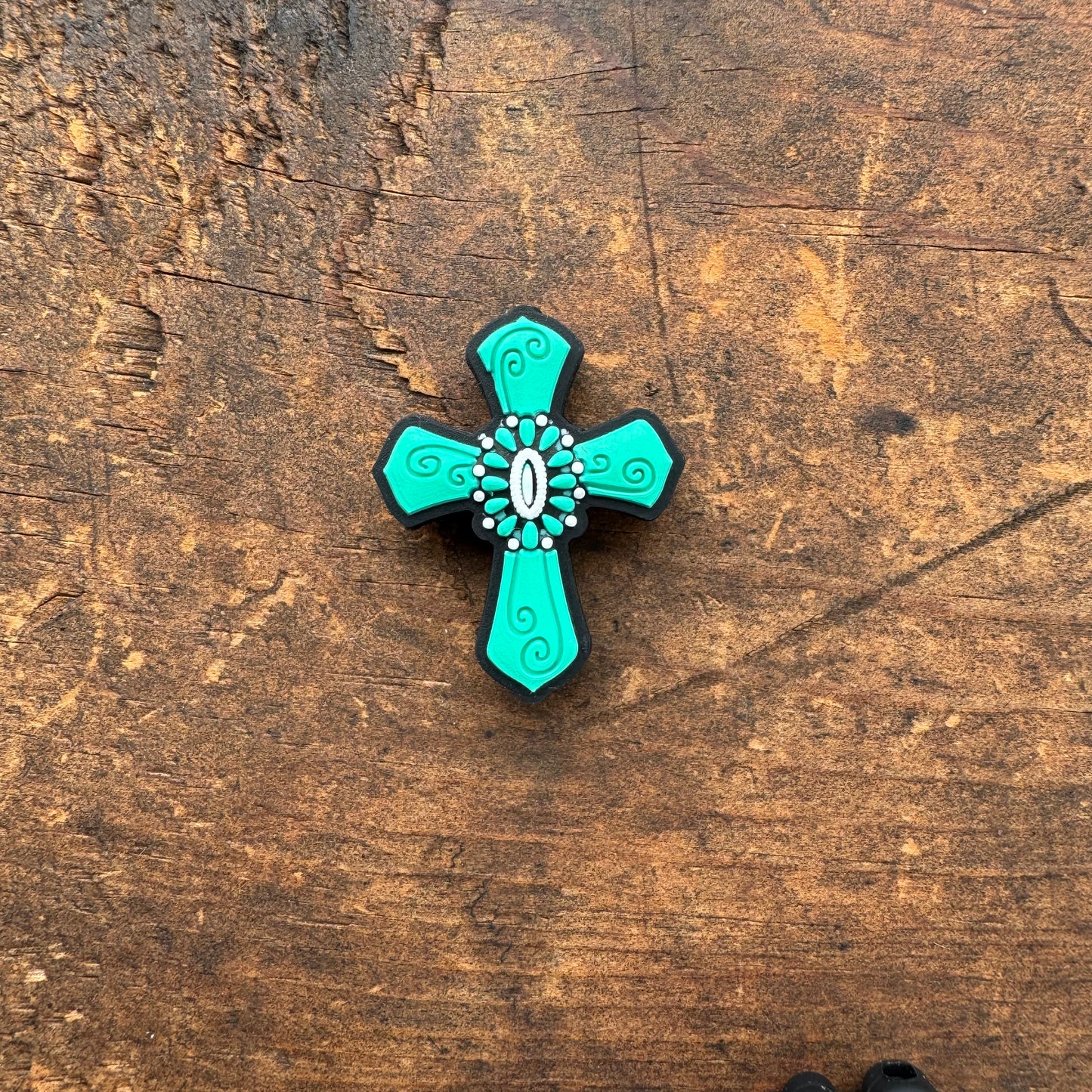 Turquoise Cross Focal