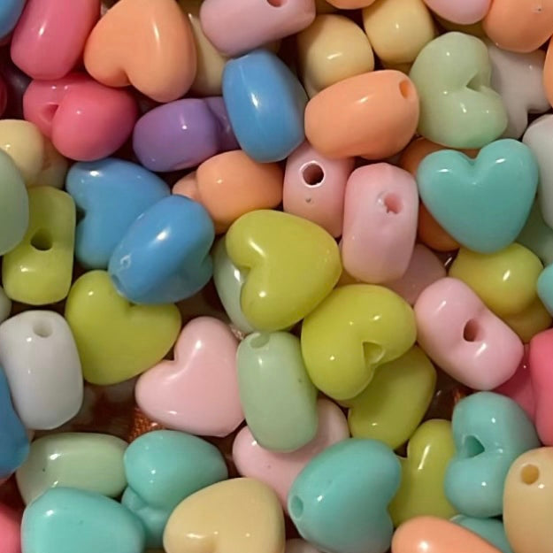 Pastel Heart Bracelet Bead