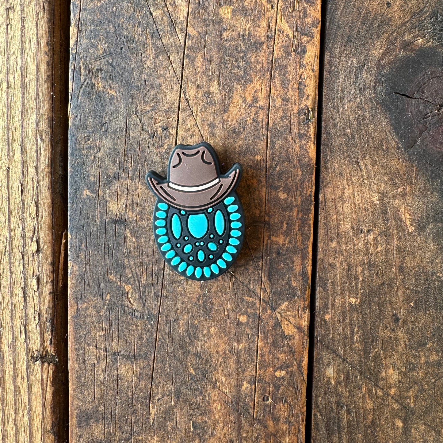 Turquoise Cowboy Hat Focal