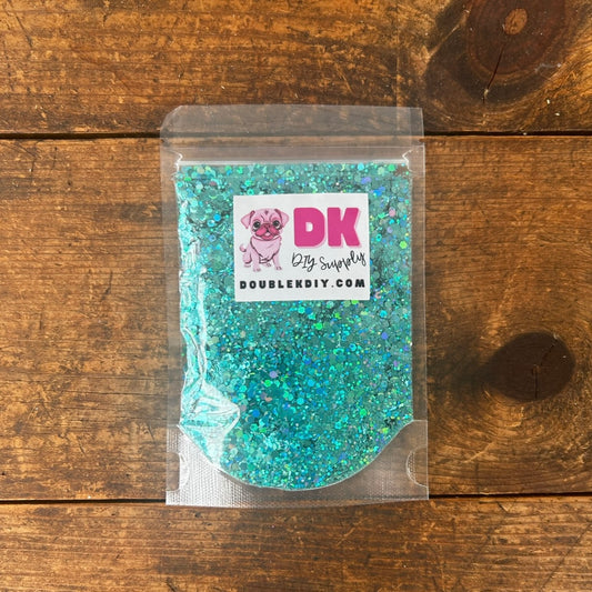 Teal Disco Chunky Mix Glitter