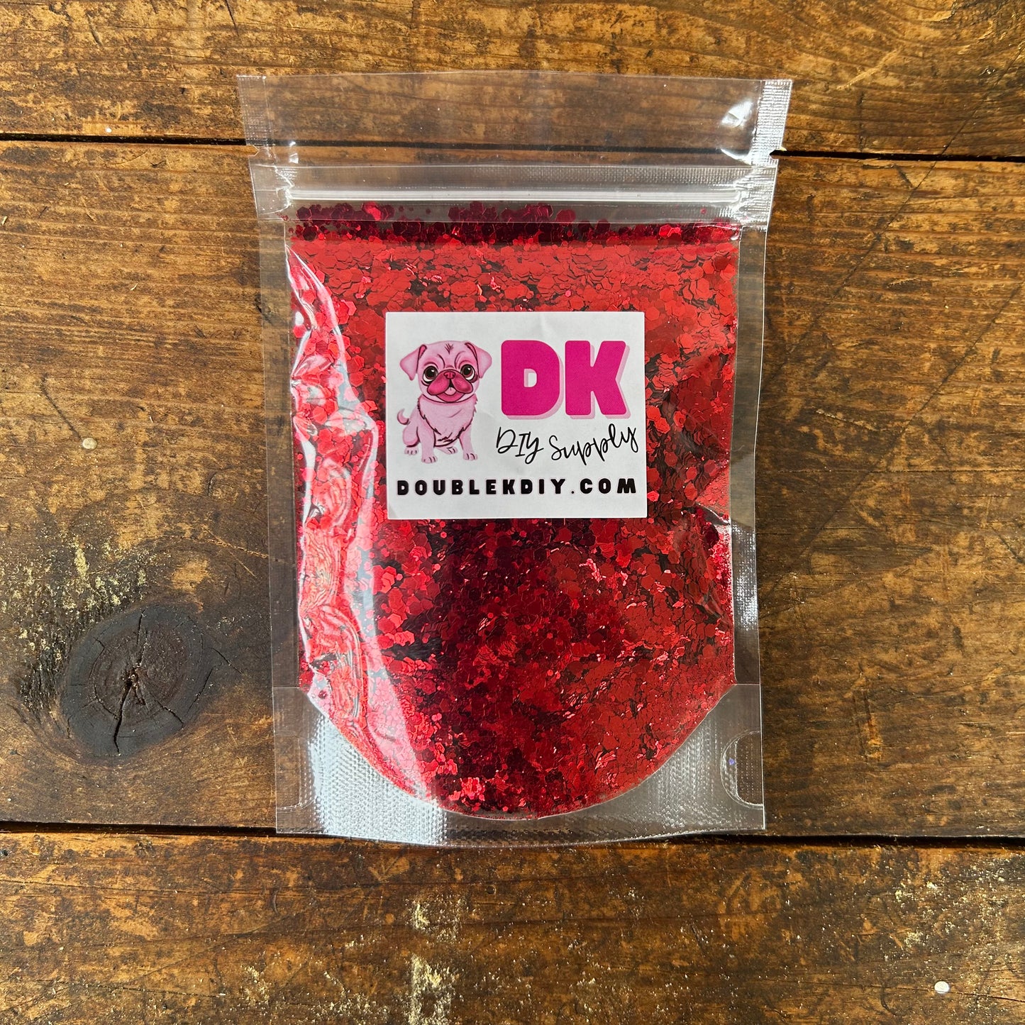 Red Chunky Mix Glitter