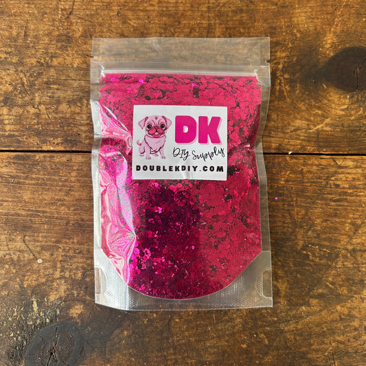 Fuchsia Chunky Mix Glitter